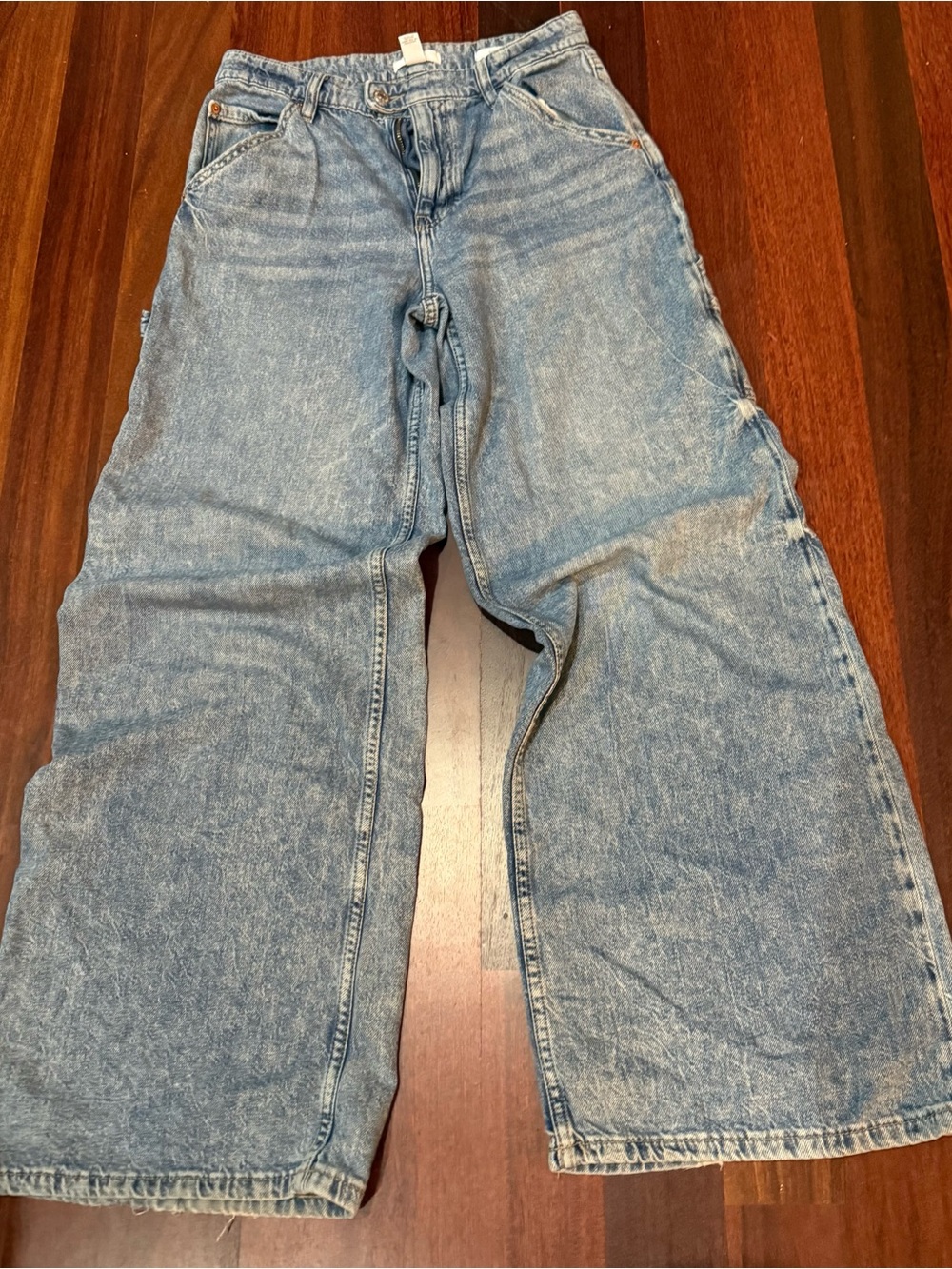 Forever 21 Light Blue Relaxed Baggy carpenter Jeans